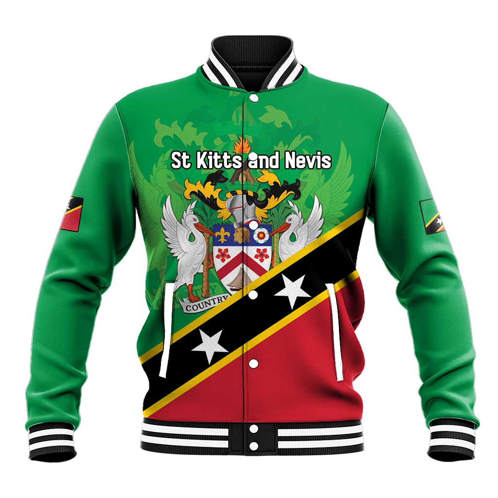 Personalized Saint Kitts And Nevis Baseball Jacket Country Above Self - Wonder Print Shop