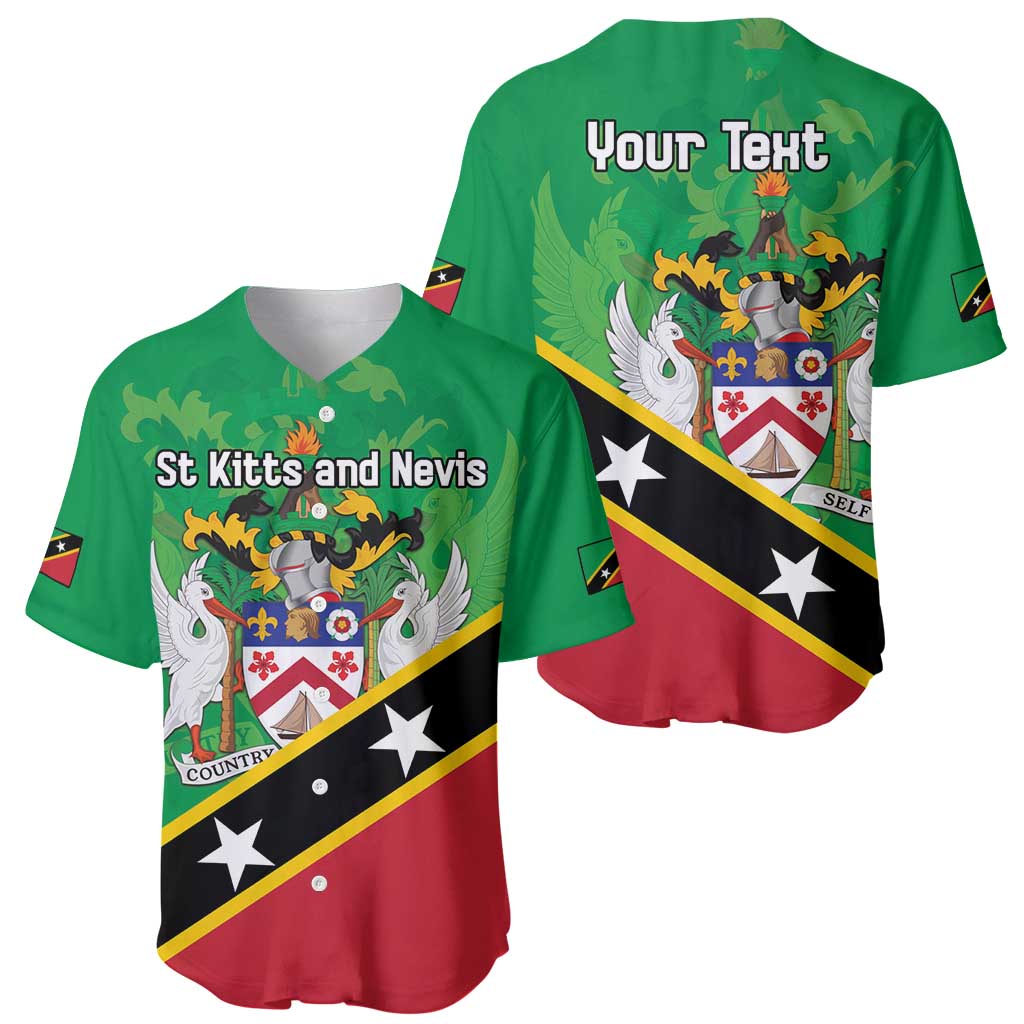 Personalized Saint Kitts And Nevis Baseball Jersey Country Above Self - Wonder Print Shop