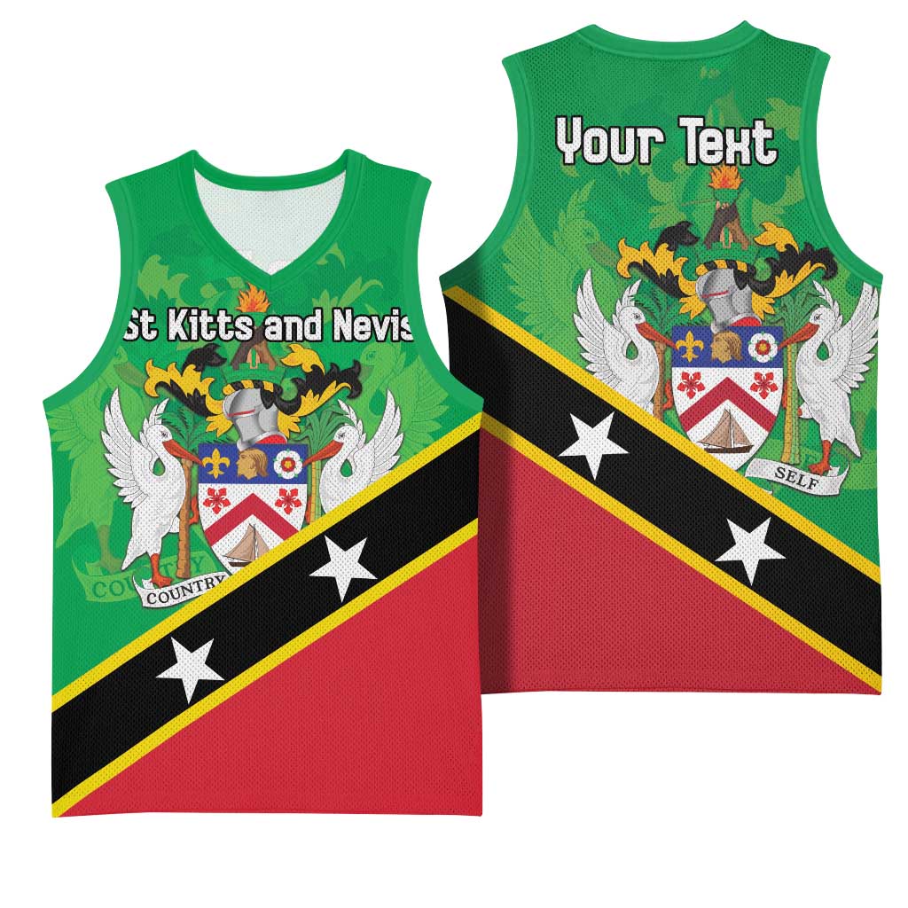 Personalized Saint Kitts And Nevis Basketball Jersey Country Above Self - Wonder Print Shop
