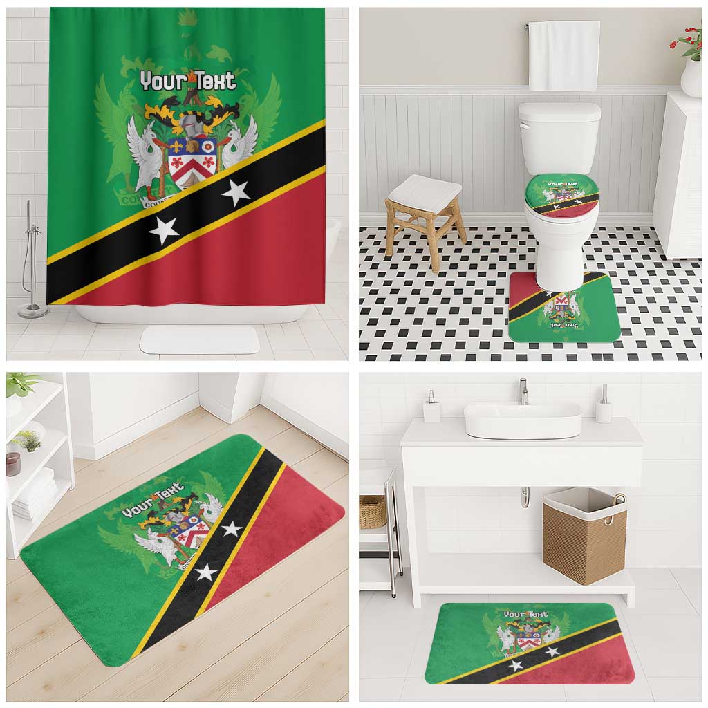 Personalized Saint Kitts And Nevis Bathroom Set Country Above Self - Wonder Print Shop
