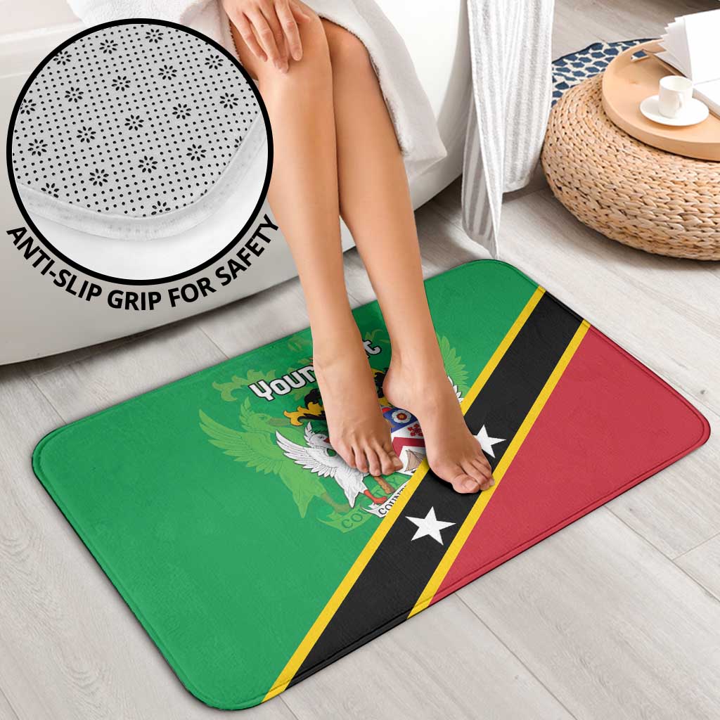 Personalized Saint Kitts And Nevis Bathroom Set Country Above Self - Wonder Print Shop