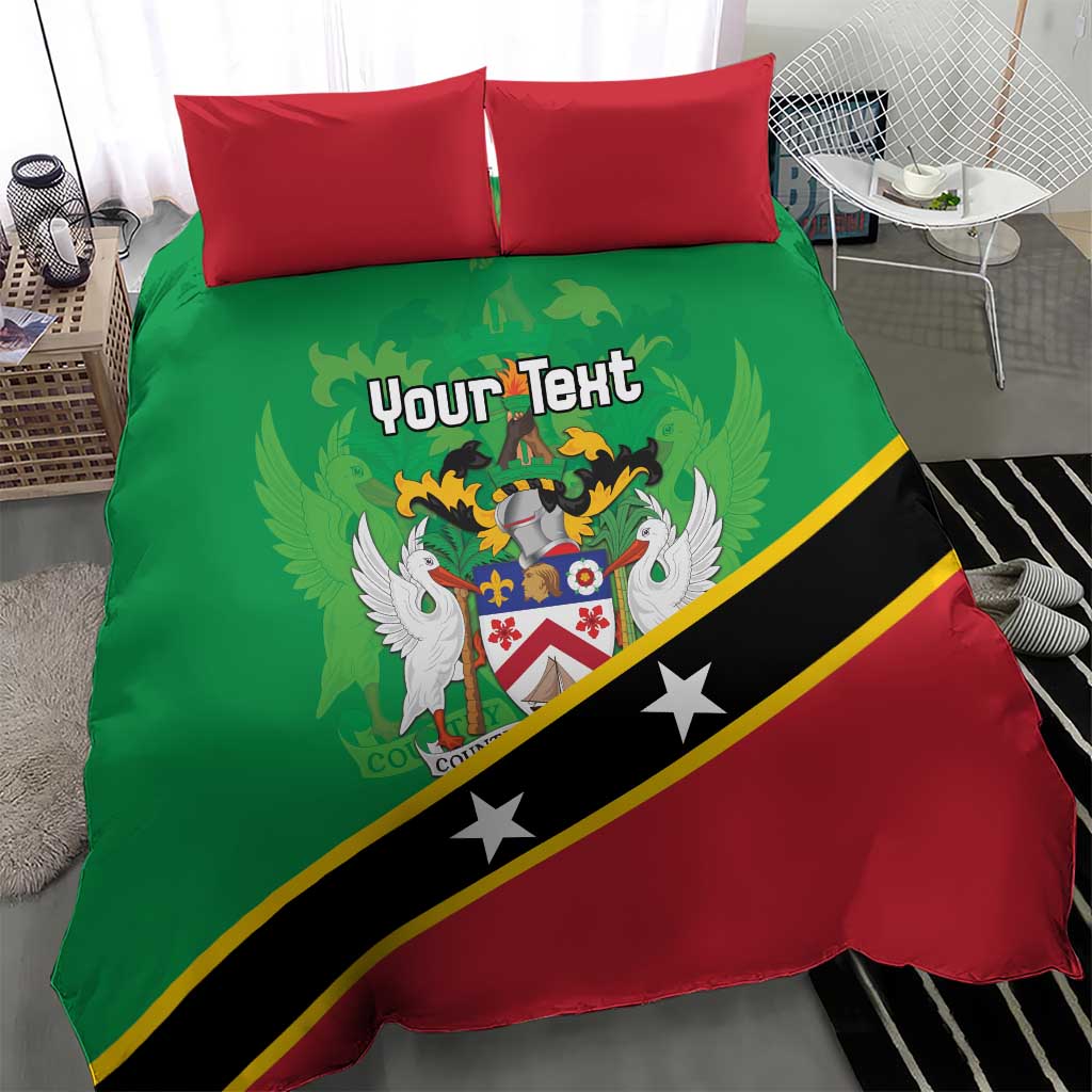 Personalized Saint Kitts And Nevis Bedding Set Country Above Self - Wonder Print Shop