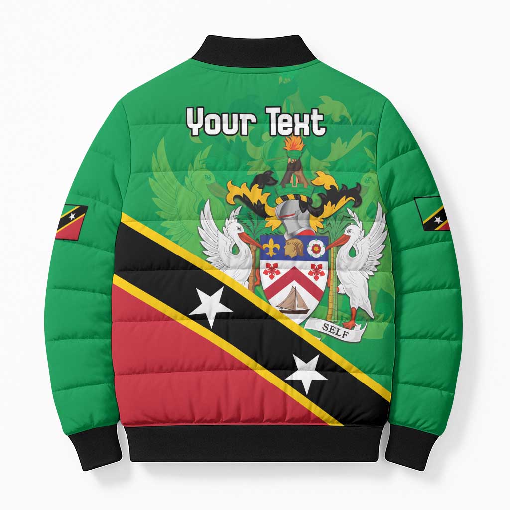 Personalized Saint Kitts And Nevis Bomber Puffer Jacket Country Above Self - Wonder Print Shop