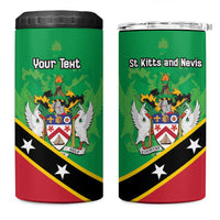 Personalized Saint Kitts And Nevis 4 in 1 Can Cooler Tumbler Country Above Self - Wonder Print Shop