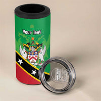 Personalized Saint Kitts And Nevis 4 in 1 Can Cooler Tumbler Country Above Self - Wonder Print Shop