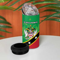 Personalized Saint Kitts And Nevis 4 in 1 Can Cooler Tumbler Country Above Self - Wonder Print Shop