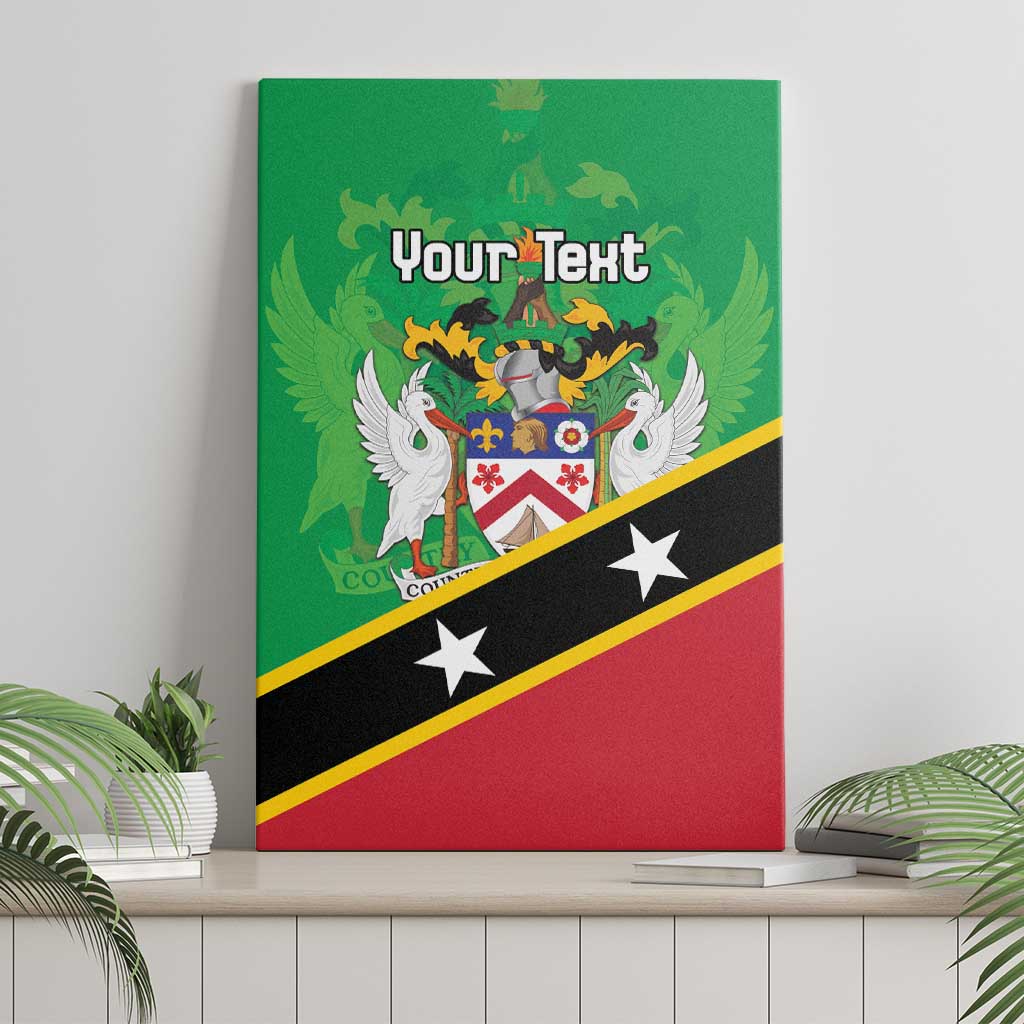 Personalized Saint Kitts And Nevis Canvas Wall Art Country Above Self - Wonder Print Shop