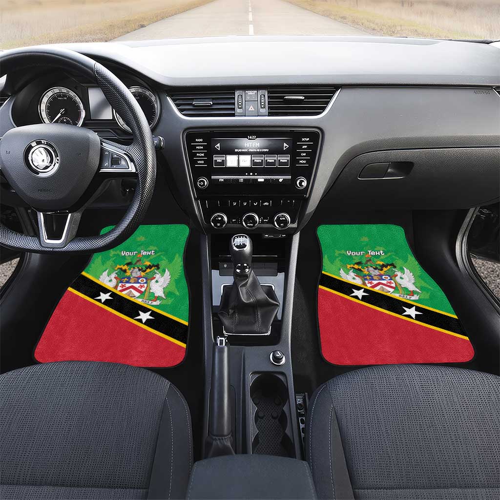 Personalized Saint Kitts And Nevis Car Mats Country Above Self - Wonder Print Shop
