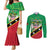 Personalized Saint Kitts And Nevis Couples Matching Mermaid Dress and Long Sleeve Button Shirt Country Above Self - Wonder Print Shop