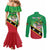 Personalized Saint Kitts And Nevis Couples Matching Mermaid Dress and Long Sleeve Button Shirt Country Above Self - Wonder Print Shop