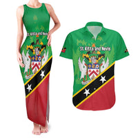 Personalized Saint Kitts And Nevis Couples Matching Tank Maxi Dress and Hawaiian Shirt Country Above Self - Wonder Print Shop