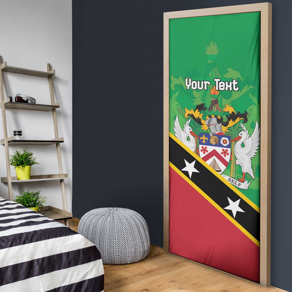 Personalized Saint Kitts And Nevis Door Cover Country Above Self - Wonder Print Shop