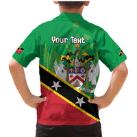 Personalized Saint Kitts And Nevis Family Matching Mermaid Dress and Hawaiian Shirt Country Above Self - Wonder Print Shop