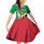 Personalized Saint Kitts And Nevis Family Matching Off Shoulder Short Dress and Hawaiian Shirt Country Above Self - Wonder Print Shop