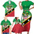 Personalized Saint Kitts And Nevis Family Matching Short Sleeve Bodycon Dress and Hawaiian Shirt Country Above Self - Wonder Print Shop