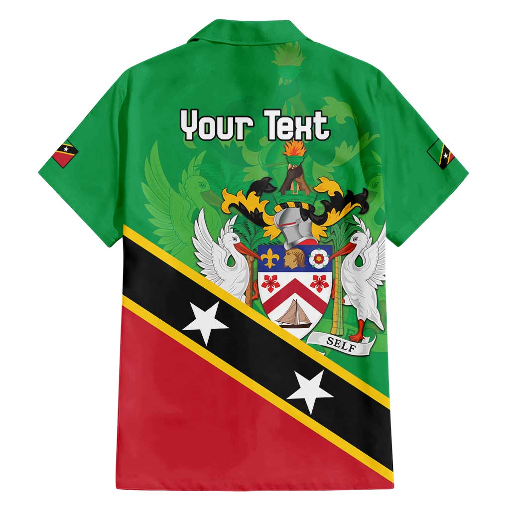 Personalized Saint Kitts And Nevis Family Matching Short Sleeve Bodycon Dress and Hawaiian Shirt Country Above Self - Wonder Print Shop
