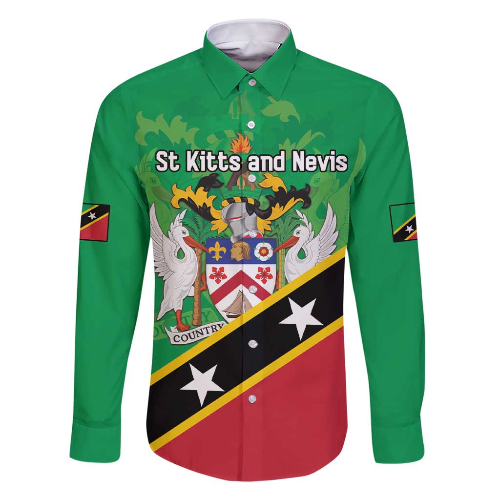 Personalized Saint Kitts And Nevis Family Matching Short Sleeve Bodycon Dress and Hawaiian Shirt Country Above Self - Wonder Print Shop