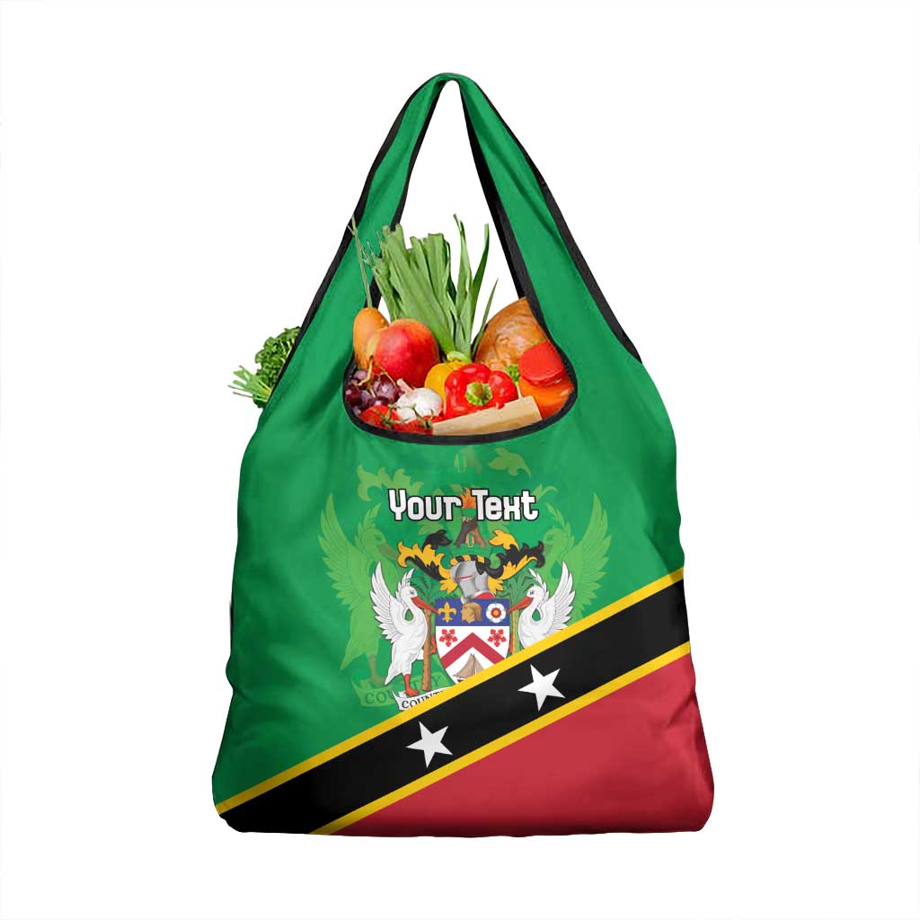 Personalized Saint Kitts And Nevis Grocery Bag Country Above Self - Wonder Print Shop