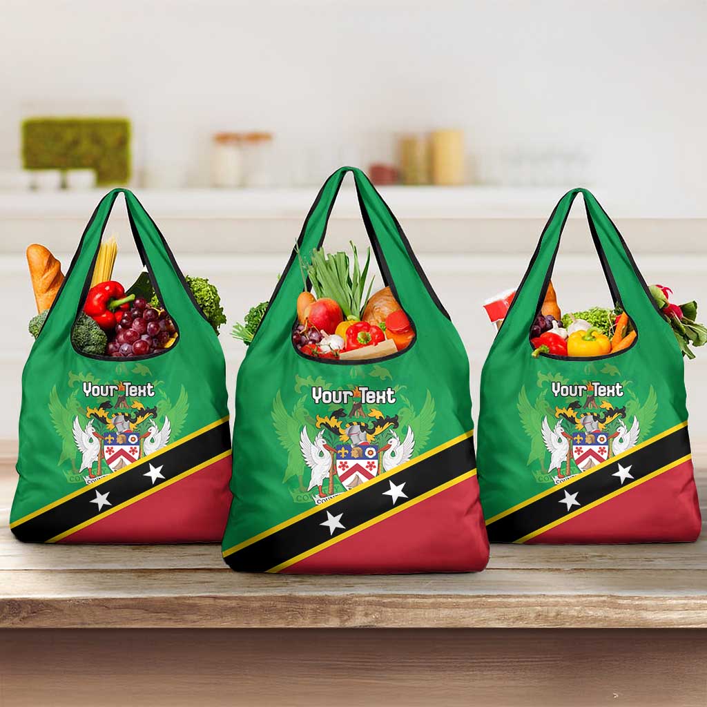 Personalized Saint Kitts And Nevis Grocery Bag Country Above Self - Wonder Print Shop