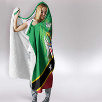 Personalized Saint Kitts And Nevis Hooded Blanket Country Above Self - Wonder Print Shop