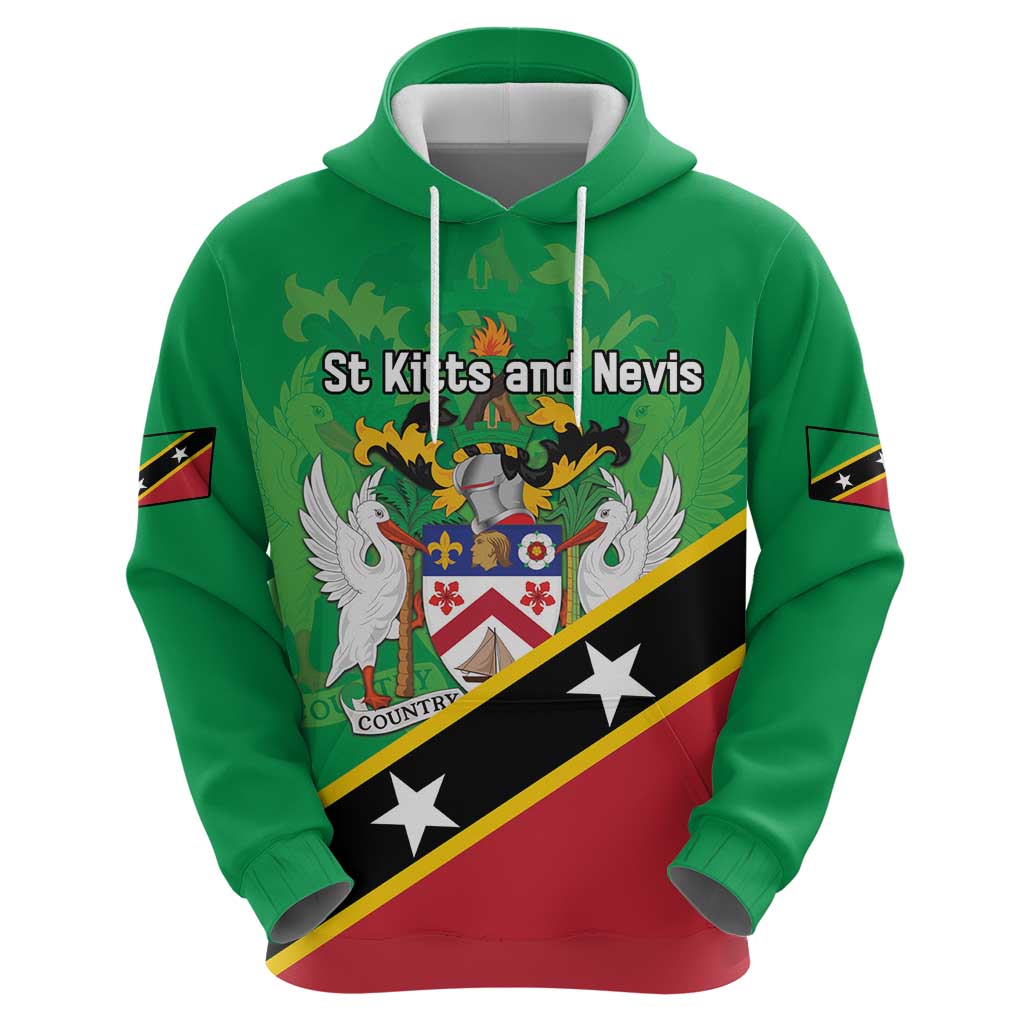 Personalized Saint Kitts And Nevis Hoodie Country Above Self - Wonder Print Shop