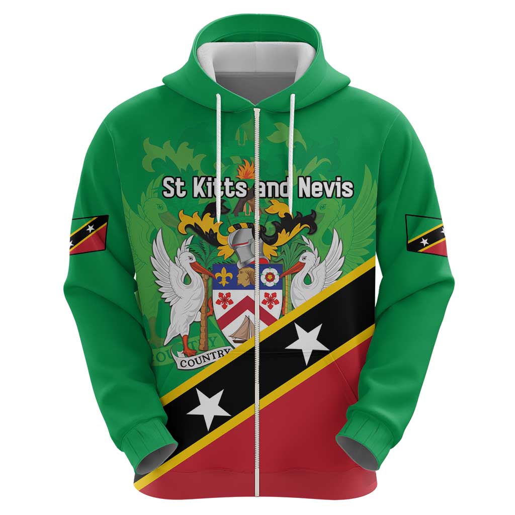 Personalized Saint Kitts And Nevis Hoodie Country Above Self - Wonder Print Shop
