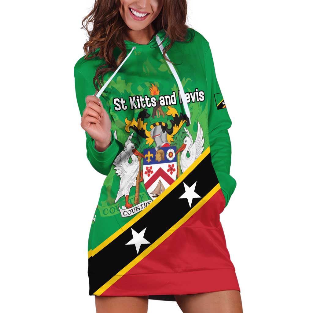 Personalized Saint Kitts And Nevis Hoodie Dress Country Above Self - Wonder Print Shop