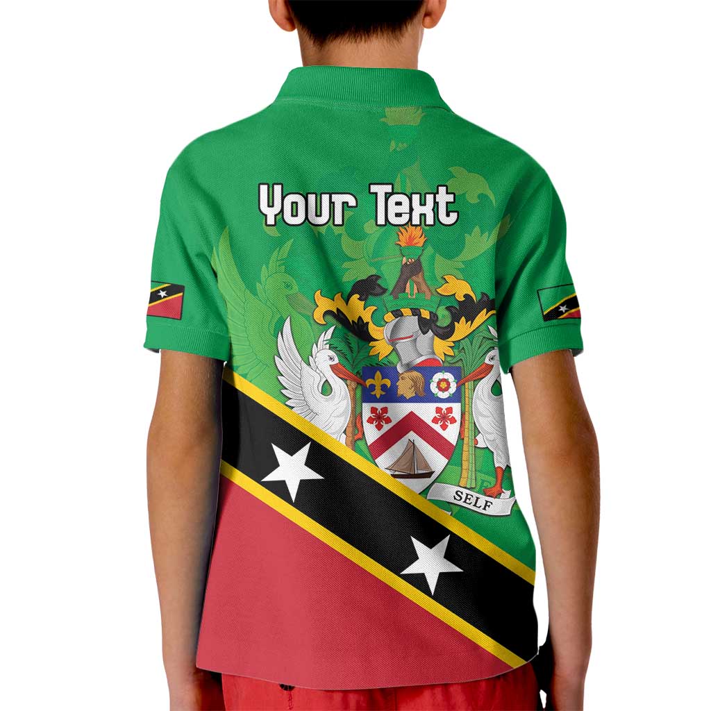 Personalized Saint Kitts And Nevis Kid Polo Shirt Country Above Self - Wonder Print Shop