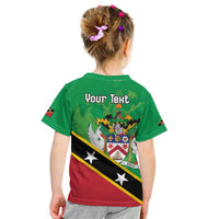 Personalized Saint Kitts And Nevis Kid T Shirt Country Above Self - Wonder Print Shop