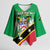 Personalized Saint Kitts And Nevis Kimono Sleeve Blouse Country Above Self - Wonder Print Shop