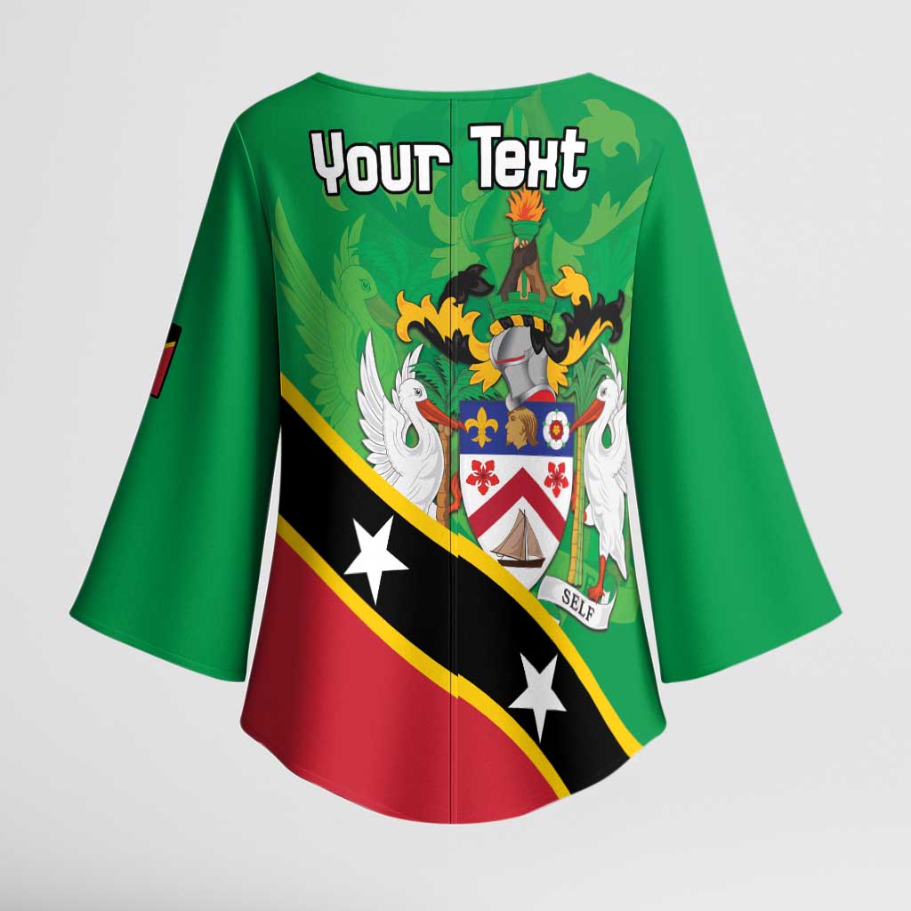 Personalized Saint Kitts And Nevis Kimono Sleeve Blouse Country Above Self - Wonder Print Shop