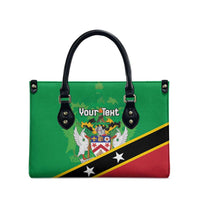 Personalized Saint Kitts And Nevis Leather Bag Country Above Self - Wonder Print Shop