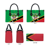 Personalized Saint Kitts And Nevis Leather Bag Country Above Self - Wonder Print Shop