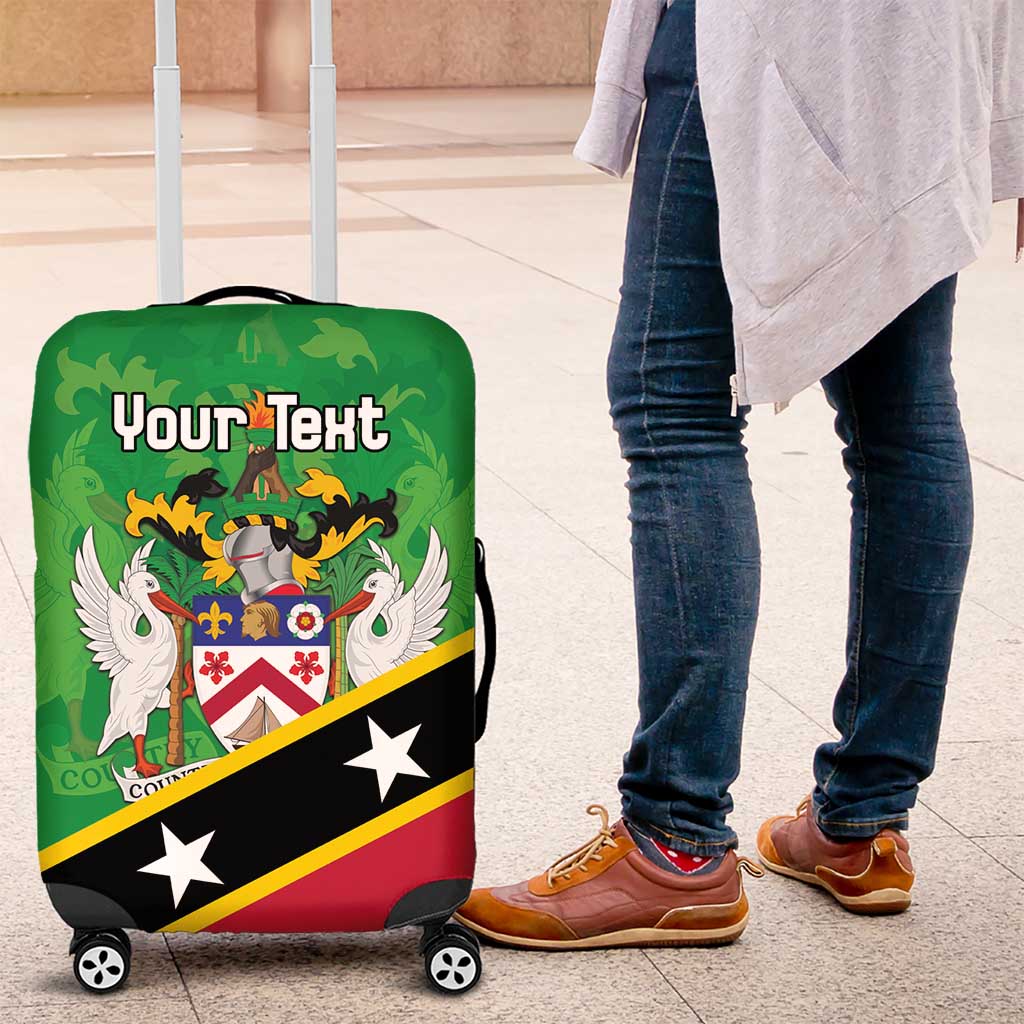 Personalized Saint Kitts And Nevis Luggage Cover Country Above Self - Wonder Print Shop