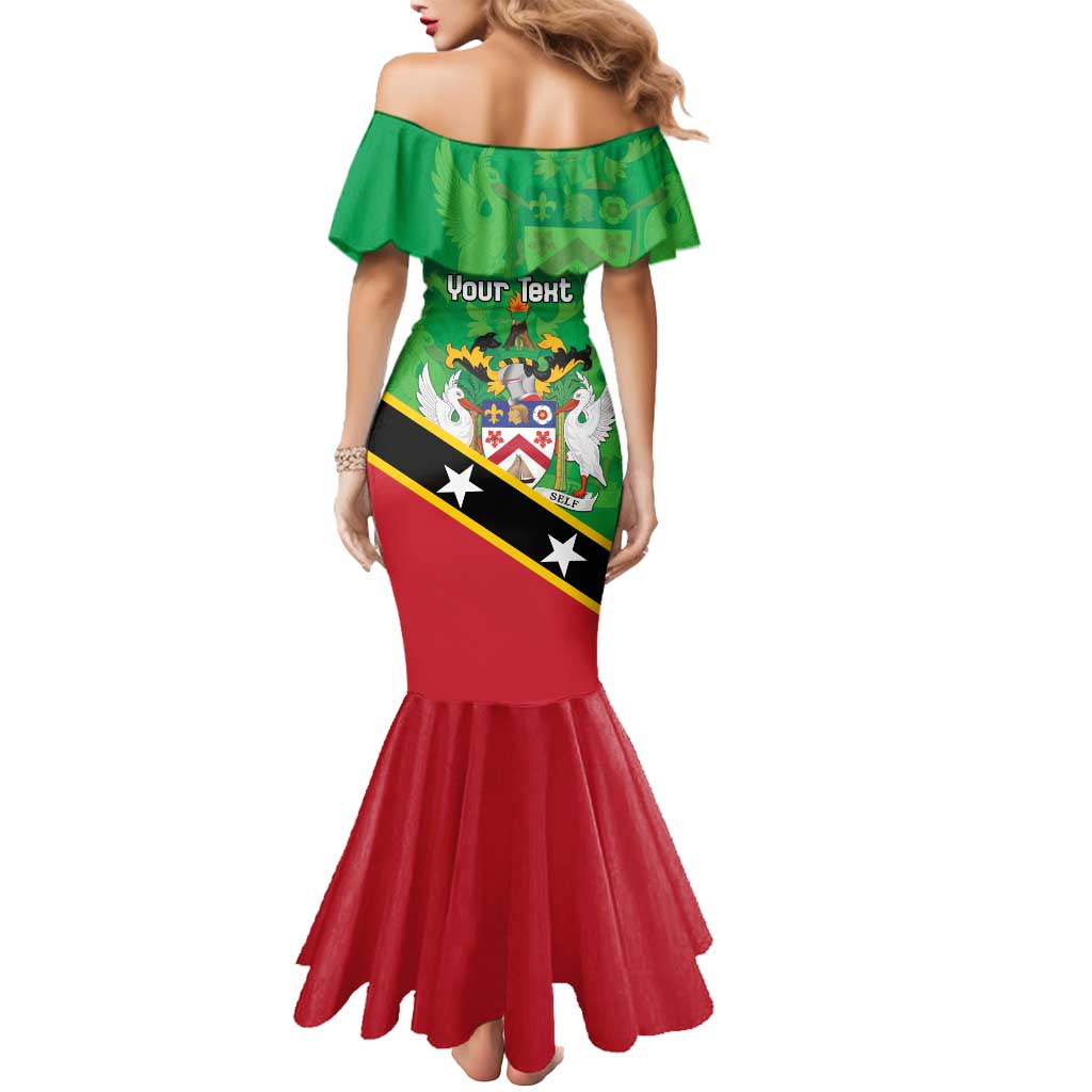 Personalized Saint Kitts And Nevis Mermaid Dress Country Above Self - Wonder Print Shop