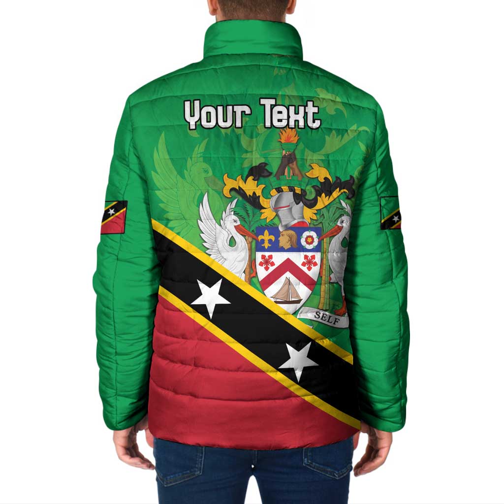 Personalized Saint Kitts And Nevis Padded Jacket Country Above Self - Wonder Print Shop