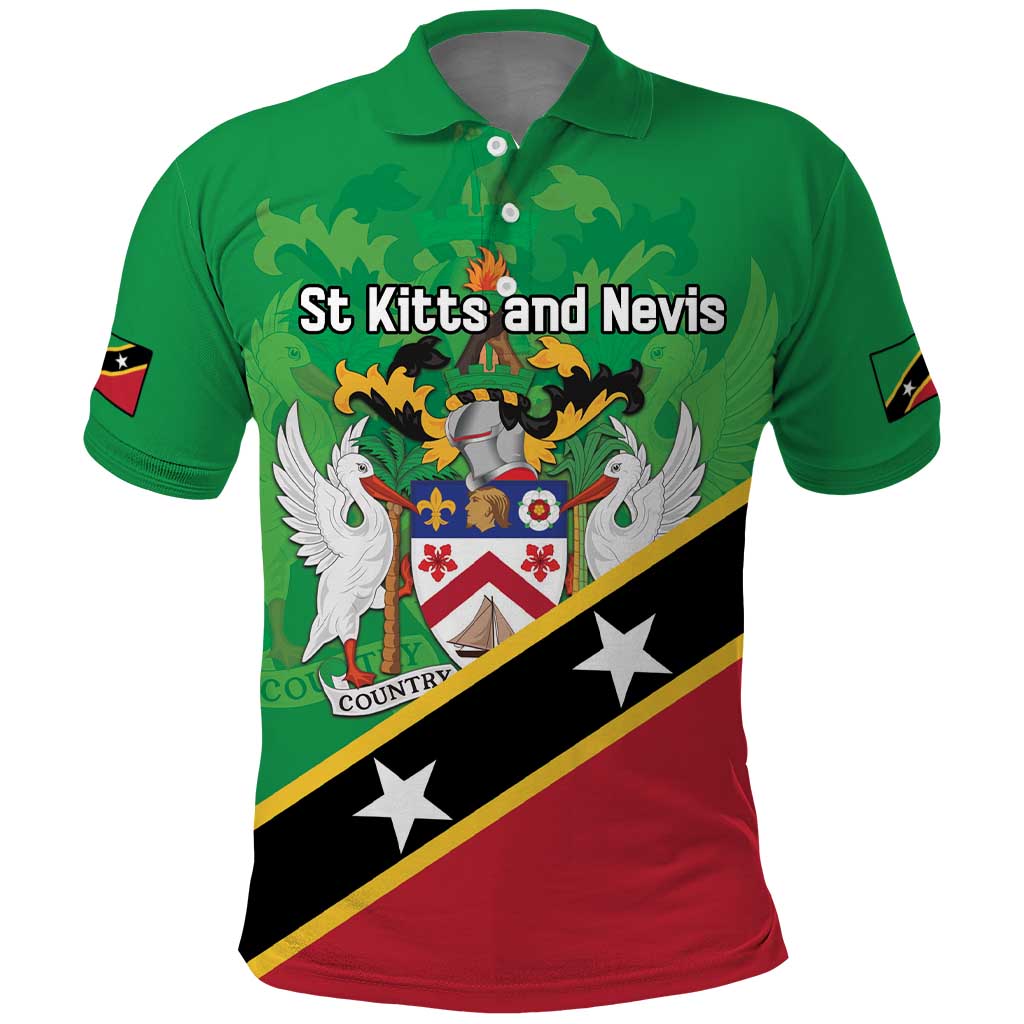 Personalized Saint Kitts And Nevis Polo Shirt Country Above Self - Wonder Print Shop