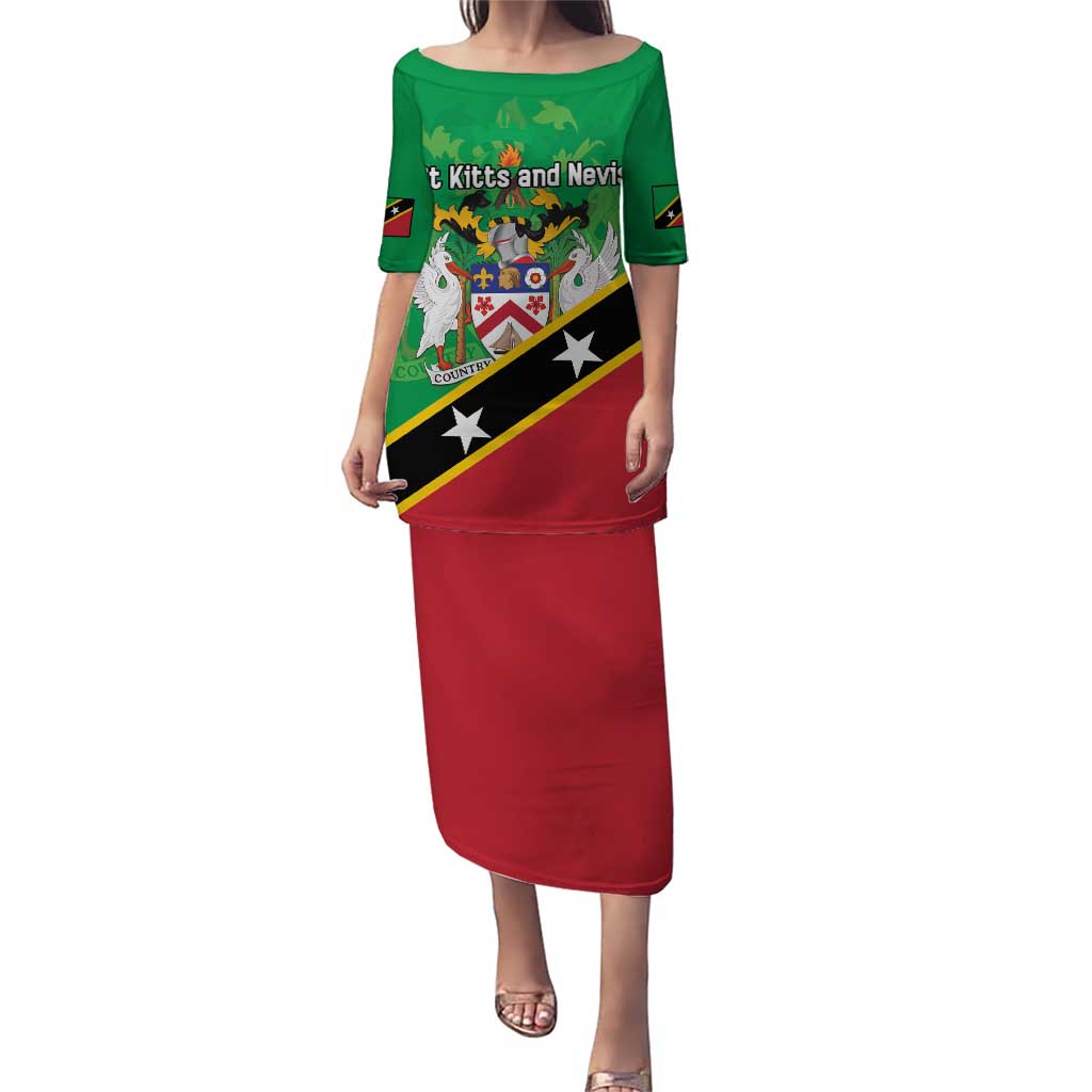 Personalized Saint Kitts And Nevis Puletasi Country Above Self - Wonder Print Shop