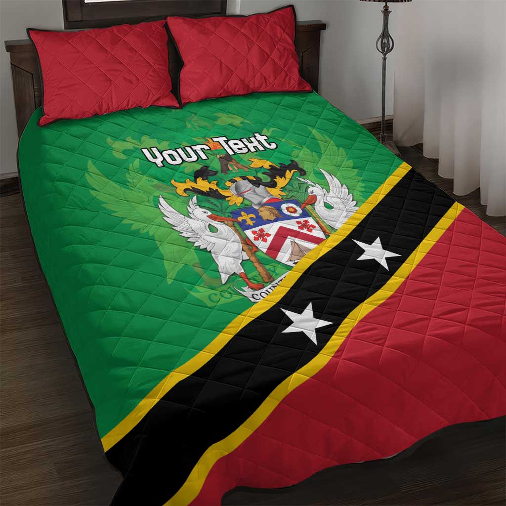 Personalized Saint Kitts And Nevis Quilt Bed Set Country Above Self - Wonder Print Shop