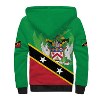 Personalized Saint Kitts And Nevis Sherpa Hoodie Country Above Self - Wonder Print Shop
