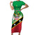 Personalized Saint Kitts And Nevis Short Sleeve Bodycon Dress Country Above Self - Wonder Print Shop