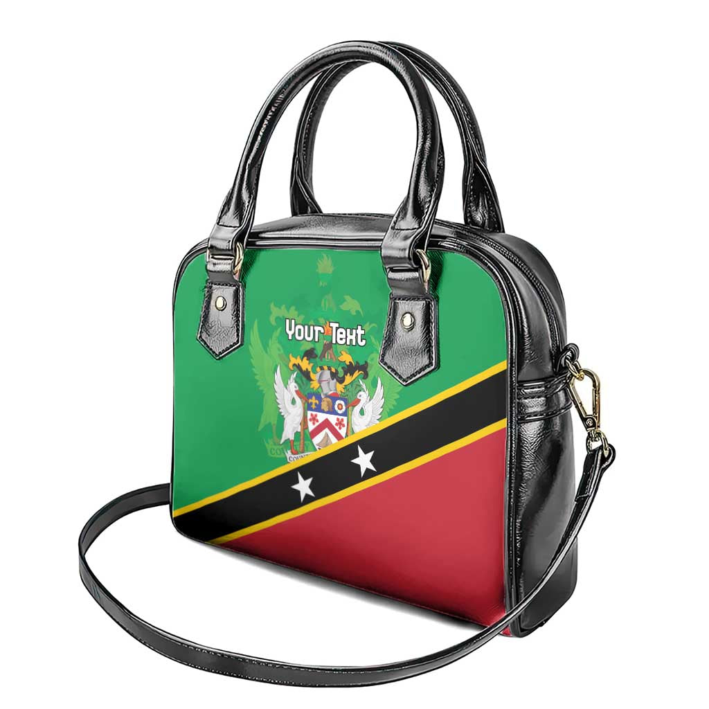 Personalized Saint Kitts And Nevis Shoulder Handbag Country Above Self - Wonder Print Shop