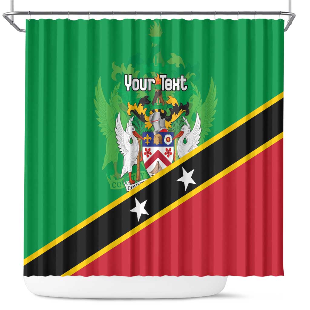 Personalized Saint Kitts And Nevis Shower Curtain Country Above Self - Wonder Print Shop