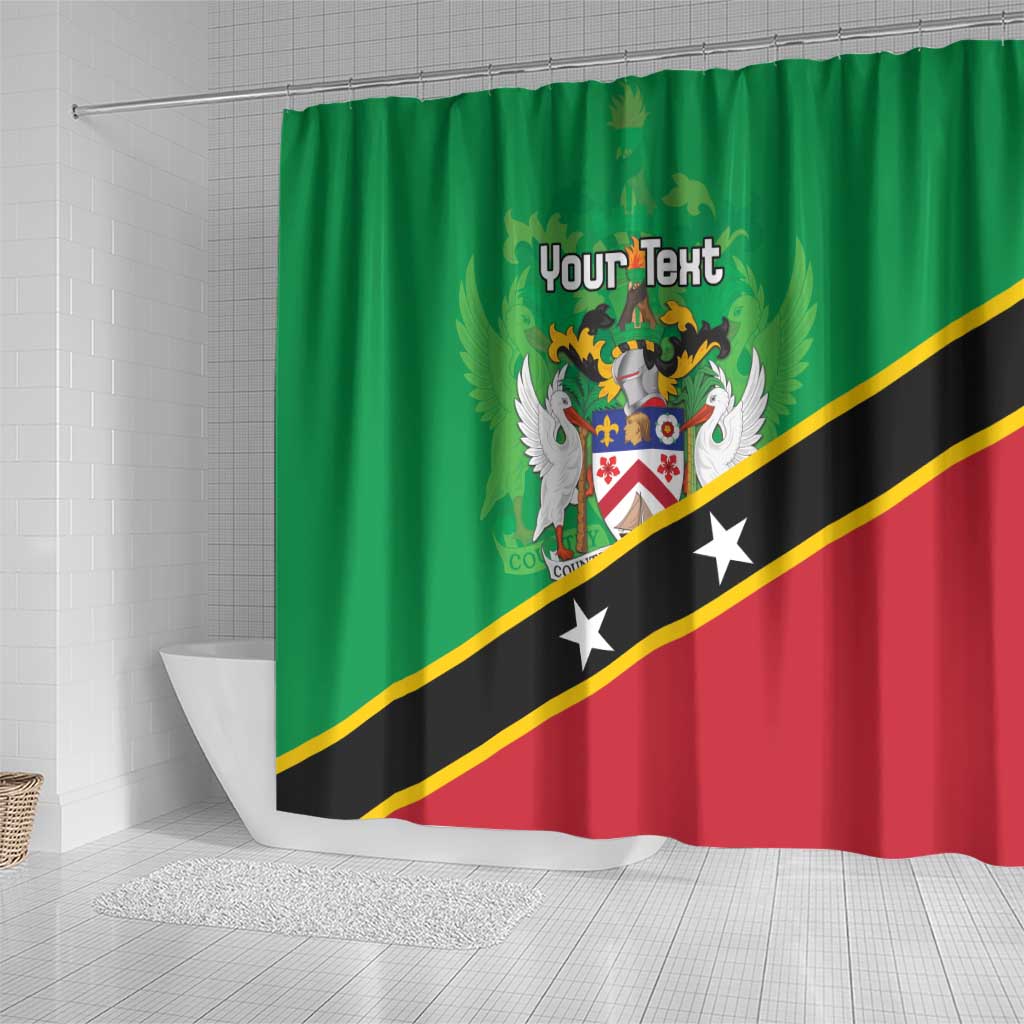 Personalized Saint Kitts And Nevis Shower Curtain Country Above Self - Wonder Print Shop
