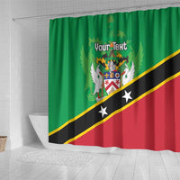Personalized Saint Kitts And Nevis Shower Curtain Country Above Self - Wonder Print Shop