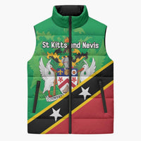 Personalized Saint Kitts And Nevis Sleeveless Puffer Jacket Country Above Self - Wonder Print Shop