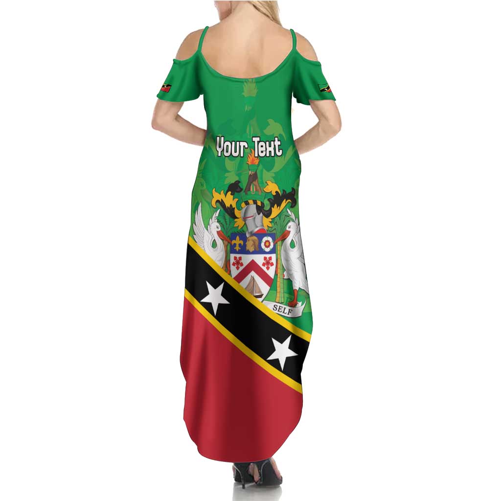 Personalized Saint Kitts And Nevis Summer Maxi Dress Country Above Self - Wonder Print Shop