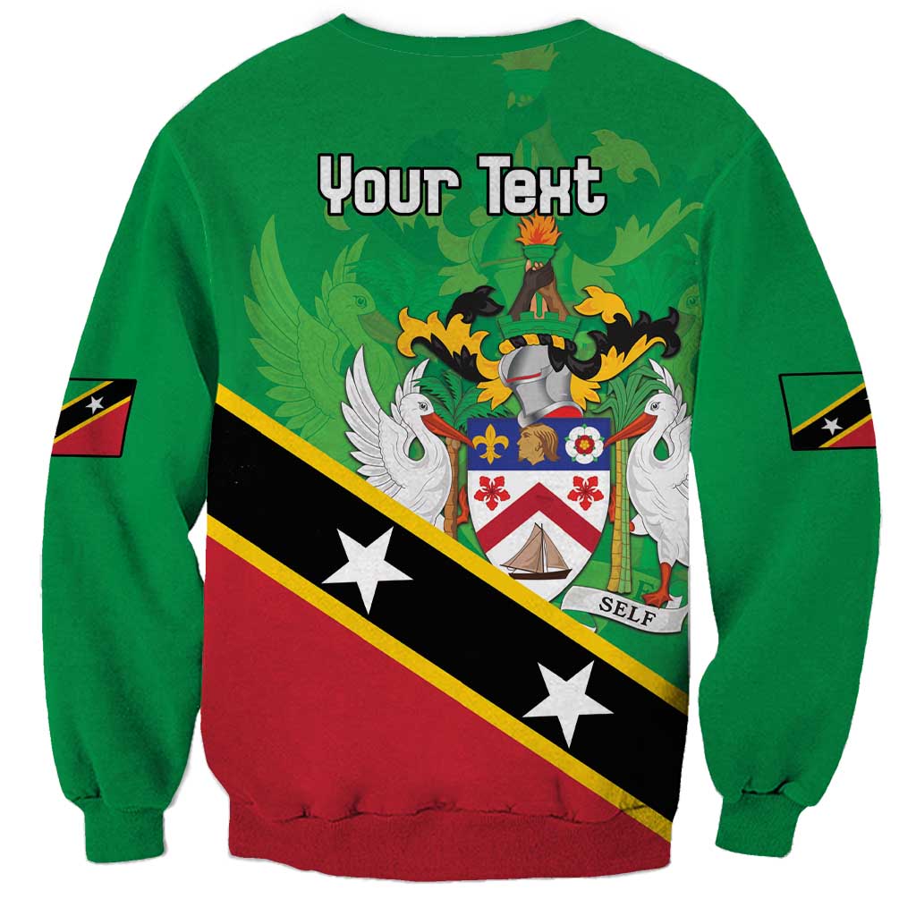 Personalized Saint Kitts And Nevis Sweatshirt Country Above Self - Wonder Print Shop