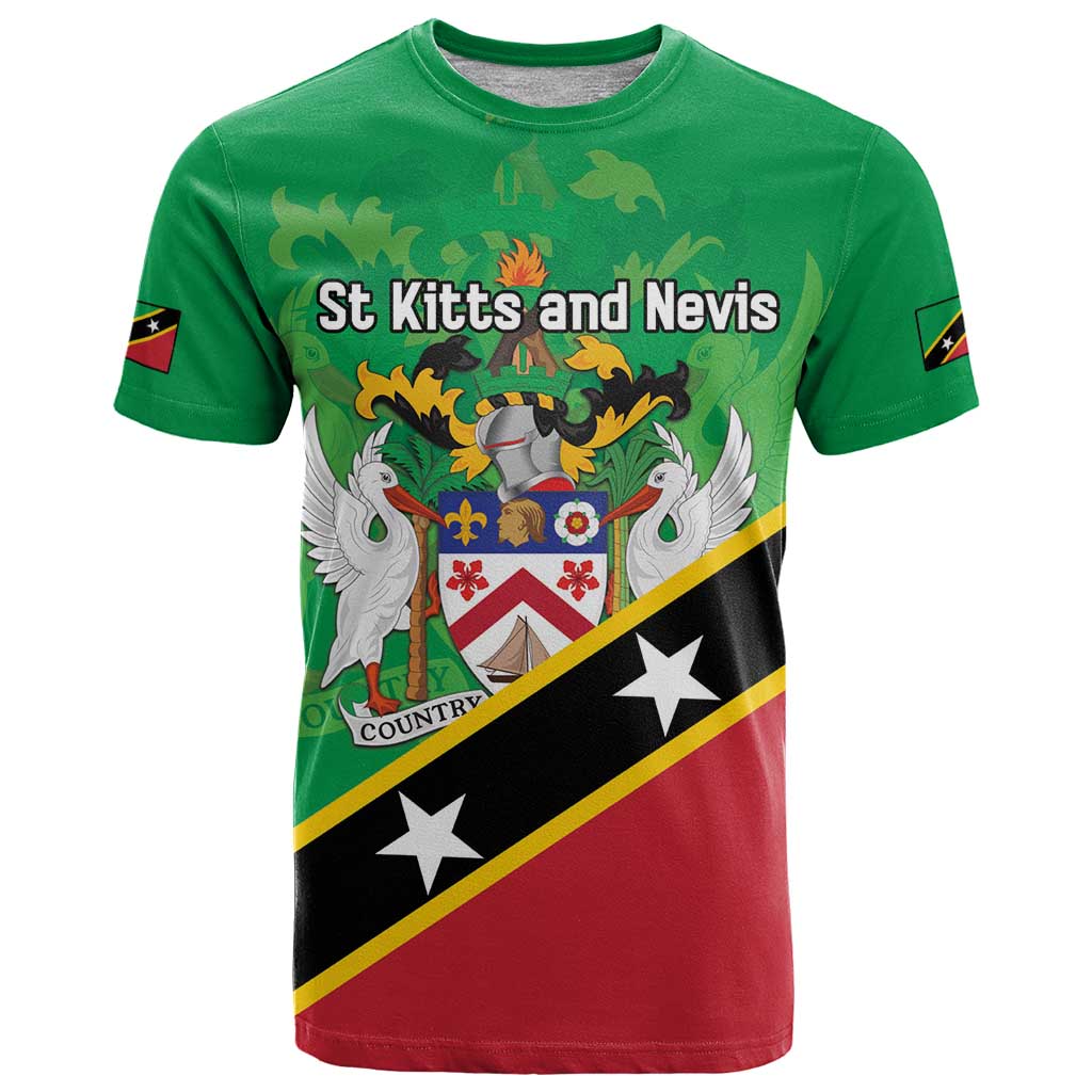 Personalized Saint Kitts And Nevis T Shirt Country Above Self - Wonder Print Shop