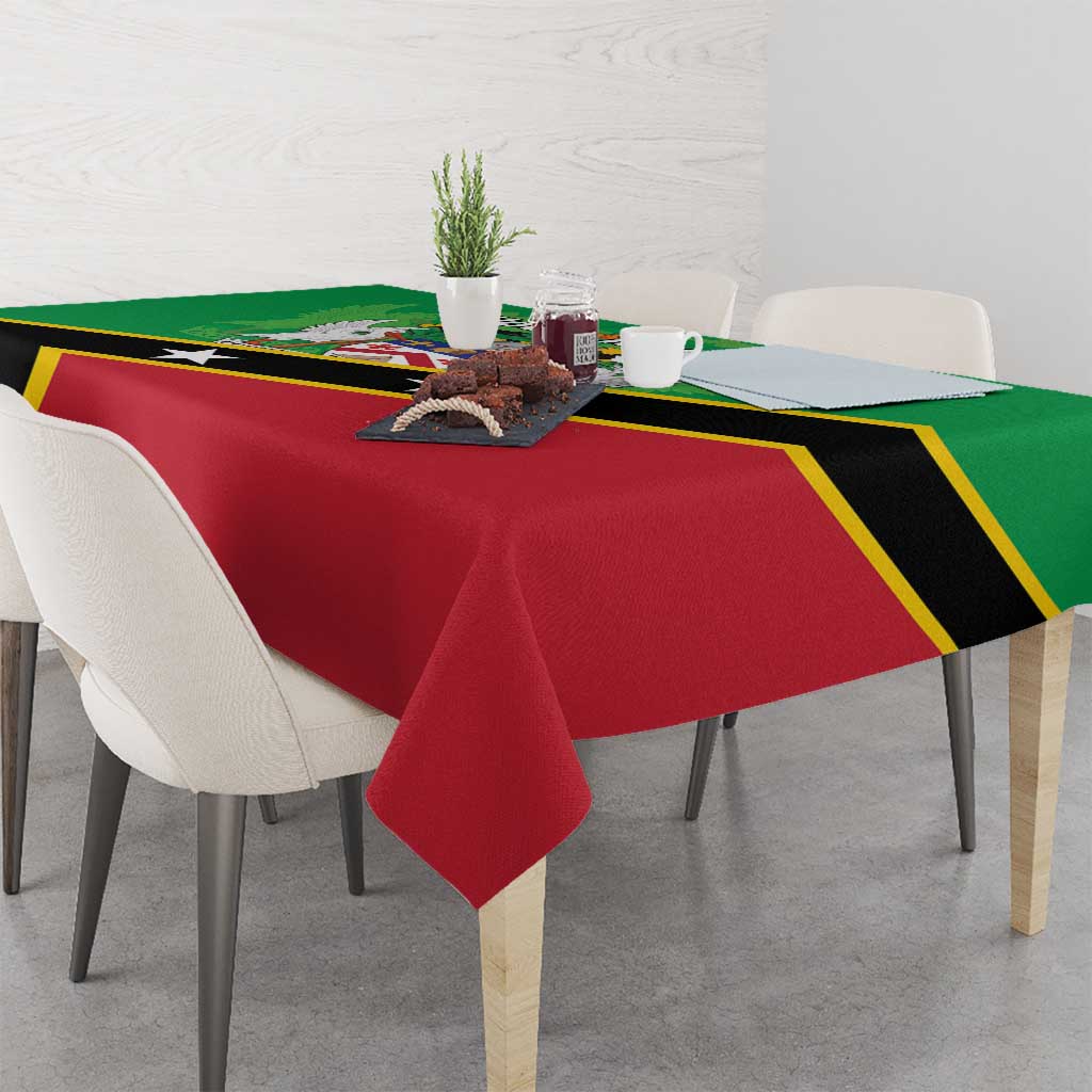 Personalized Saint Kitts And Nevis Tablecloth Country Above Self - Wonder Print Shop